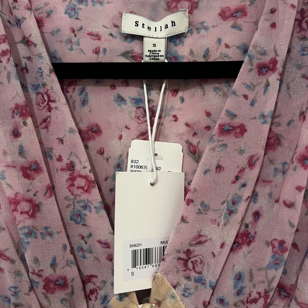 Stellah Mini Floral Dress - Size Small - Picture 3 of 3